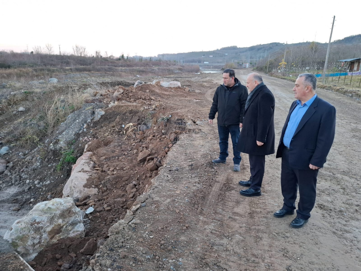 Başkan Tavlı, Ünye Organize Sanayi Yol Çalışmalarını İnceledi