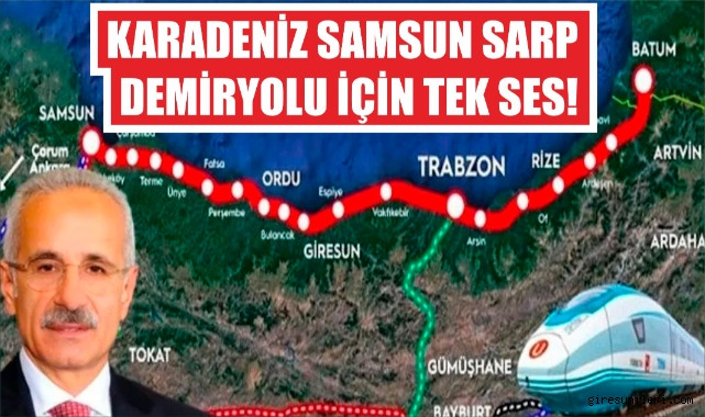 SAMSUN-SARP DEMİRYOLU PROJESİ VURGUSU